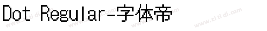 Dot Regular字体转换